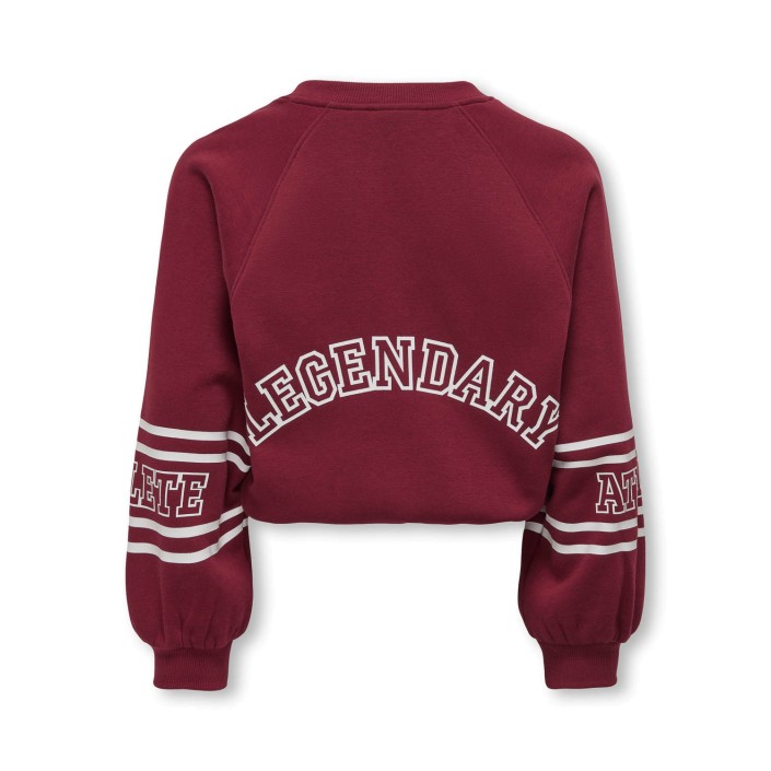 Only KOGCOLETTA L/S V-NECK PRINT SWT Cabernet/Real | Freewear KOGCOLETTA L/S V-NECK PRINT SWT - www.freewear.nl - Freewear
