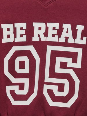 Only KOGCOLETTA L/S V-NECK PRINT SWT Cabernet/Real | Freewear KOGCOLETTA L/S V-NECK PRINT SWT - www.freewear.nl - Freewear