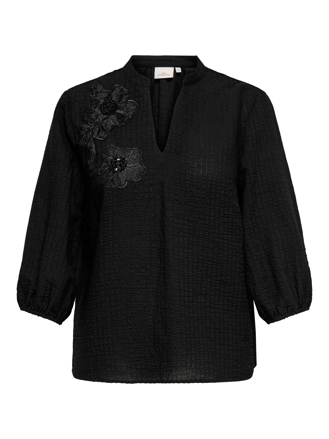 Carmakoma (Maatje Meer) Carlyne 3/4 V-neck Top Wvn