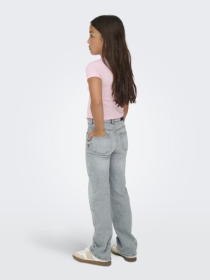 Only KOGJUICY HW HEART WIDE LEG REA707 D: Medium Grey Denim | Freewear KOGJUICY HW HEART WIDE LEG REA707 D: - www.freewear.nl - Freewear