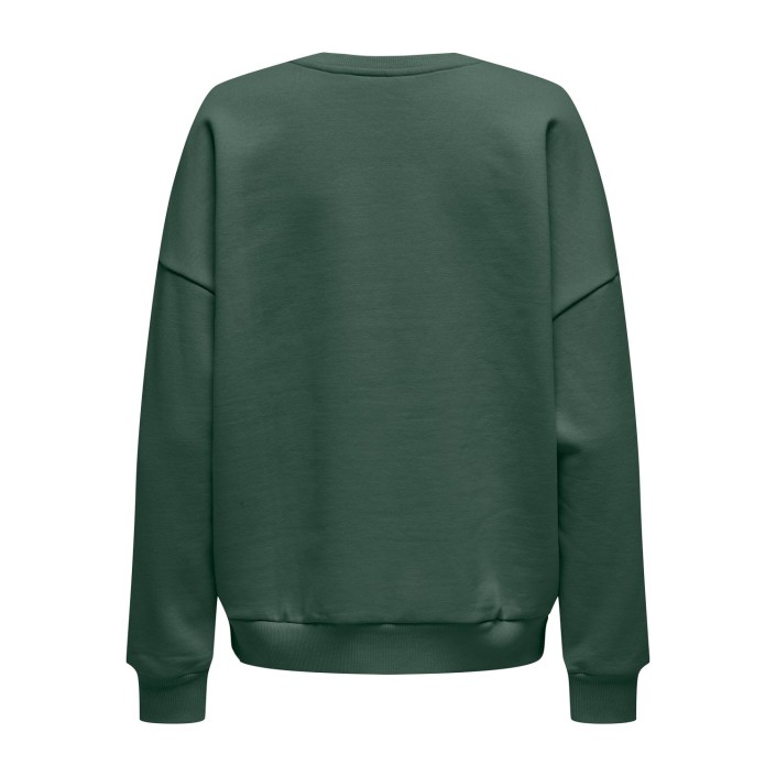 Only ONLVICTORY L/S O-NECK FIT SWT Pineneedle/Florida (bright white | Freewear ONLVICTORY L/S O-NECK FIT SWT - www.freewear.nl - Freewear