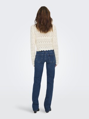 Only ONLELKE LIFE LS PULLOVER KNT NOOS Birch | Freewear ONLELKE LIFE LS PULLOVER KNT NOOS - www.freewear.nl - Freewear