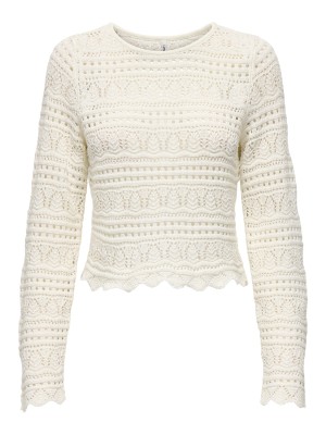 Only ONLELKE LIFE LS PULLOVER KNT NOOS Birch | Freewear ONLELKE LIFE LS PULLOVER KNT NOOS - www.freewear.nl - Freewear