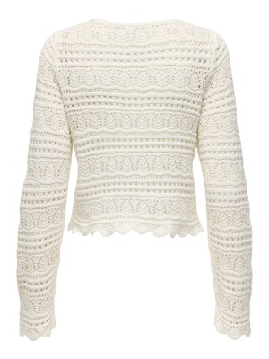 Only ONLELKE LIFE LS PULLOVER KNT NOOS Birch | Freewear ONLELKE LIFE LS PULLOVER KNT NOOS - www.freewear.nl - Freewear