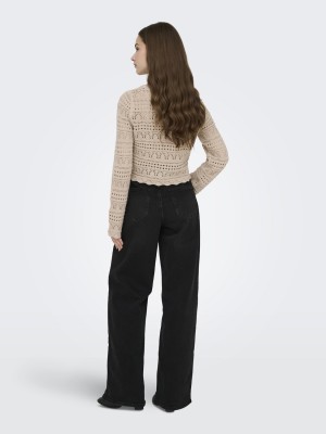 Only ONLELKE LIFE LS PULLOVER KNT NOOS Oxford Tan | Freewear ONLELKE LIFE LS PULLOVER KNT NOOS - www.freewear.nl - Freewear