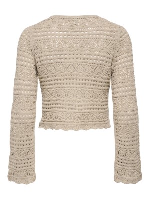 Only ONLELKE LIFE LS PULLOVER KNT NOOS Oxford Tan | Freewear ONLELKE LIFE LS PULLOVER KNT NOOS - www.freewear.nl - Freewear