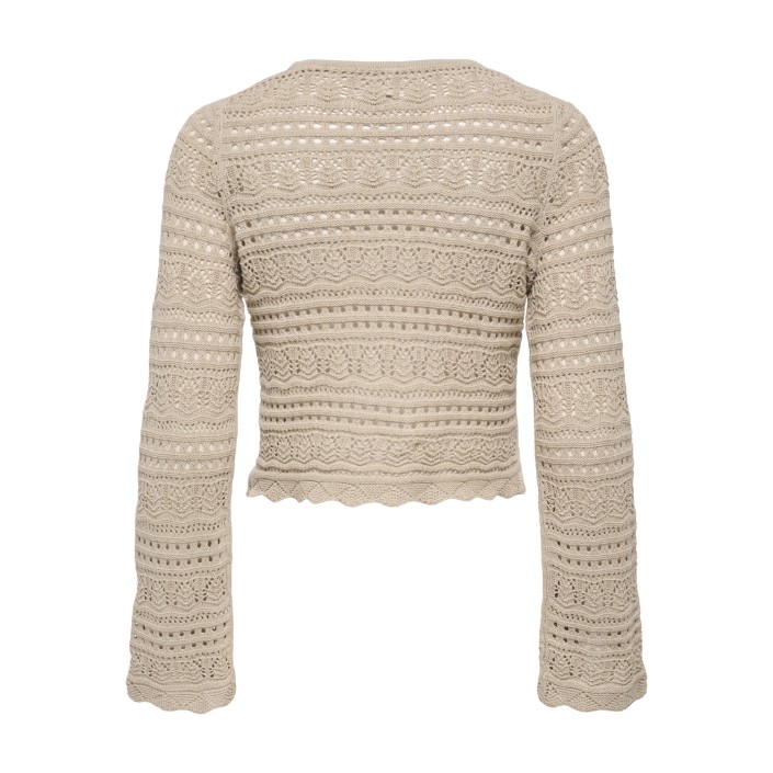 Only ONLELKE LIFE LS PULLOVER KNT NOOS Oxford Tan | Freewear ONLELKE LIFE LS PULLOVER KNT NOOS - www.freewear.nl - Freewear