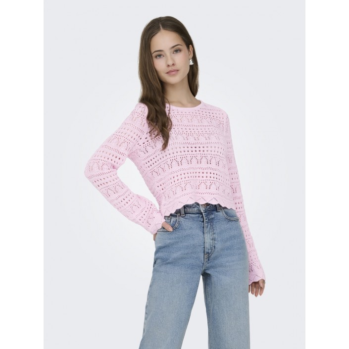 Only ONLELKE LIFE LS PULLOVER KNT NOOS Romance Rose | Freewear ONLELKE LIFE LS PULLOVER KNT NOOS - www.freewear.nl - Freewear