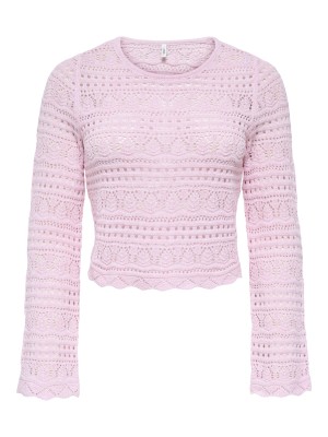 Only ONLELKE LIFE LS PULLOVER KNT NOOS Romance Rose | Freewear ONLELKE LIFE LS PULLOVER KNT NOOS - www.freewear.nl - Freewear