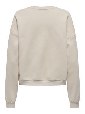 Only ONLELISANNA O-NECK BOX SWT Birch/Flowers | Freewear ONLELISANNA O-NECK BOX SWT - www.freewear.nl - Freewear