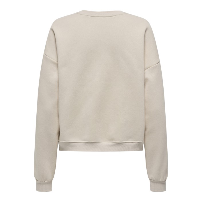 Only ONLELISANNA O-NECK BOX SWT Birch/Flowers | Freewear ONLELISANNA O-NECK BOX SWT - www.freewear.nl - Freewear