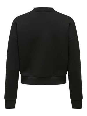 Only ONLNAOMI L/S BOMBER SWT Black/Gold buttons | Freewear ONLNAOMI L/S BOMBER SWT - www.freewear.nl - Freewear