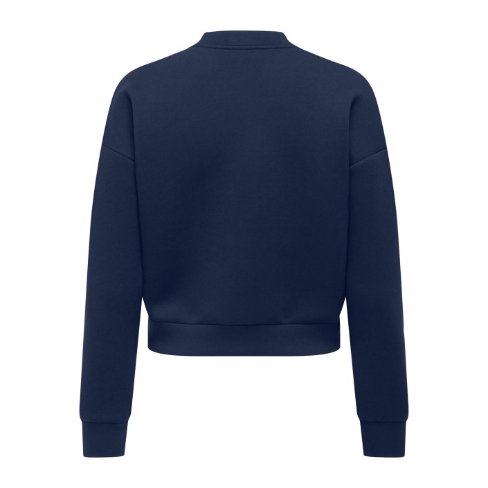 Only ONLNAOMI L/S BOMBER SWT Naval Academy/Gold buttons | Freewear ONLNAOMI L/S BOMBER SWT - www.freewear.nl - Freewear