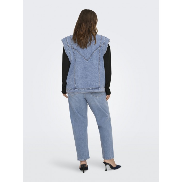 Carmakoma CARKENNEDY SL DNM WAISTCOAT BOX BJ Medium Blue Denim | Freewear CARKENNEDY SL DNM WAISTCOAT BOX BJ - www.freewear.nl - Freewear