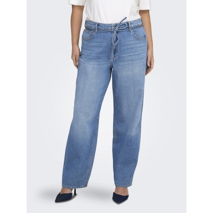 Carmakoma CARGIANNA MW STRAIGHT AZ751 DNM NOO: Medium Blue Denim | Freewear CARGIANNA MW STRAIGHT AZ751 DNM NOO: - www.freewear.nl - Freewear