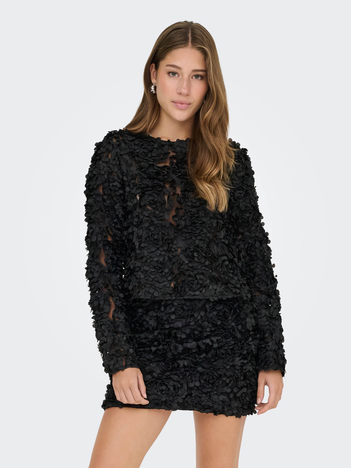 Only Onlrosebloom L/s Top Jrs