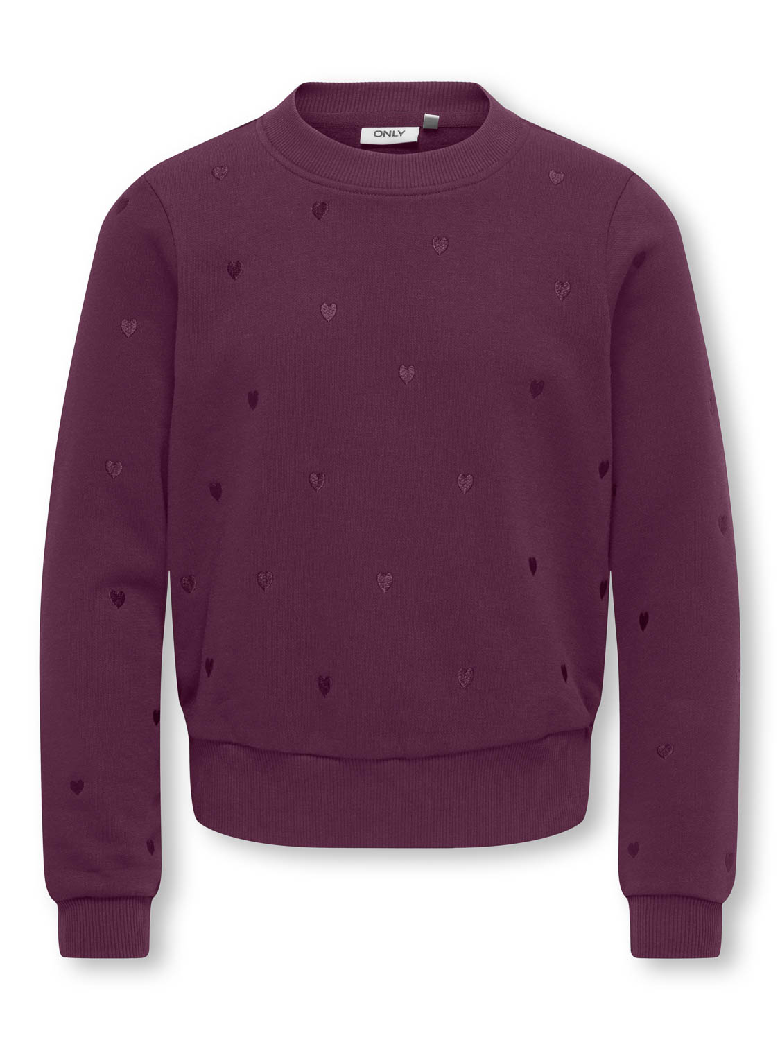 Only Kogatika L/s O-neck Emb Heart Swt