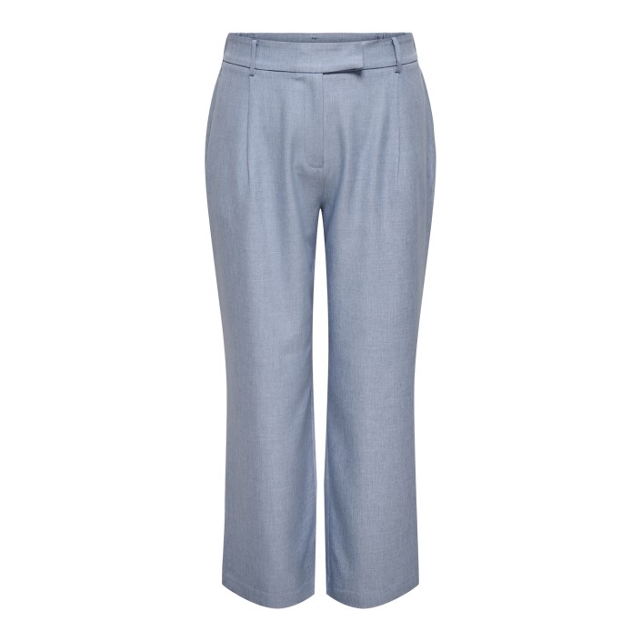 Carmakoma CARLINDA HW STR MEL PANTS TLR Vintage Indigo/Melange | Freewear CARLINDA HW STR MEL PANTS TLR - www.freewear.nl - Freewear