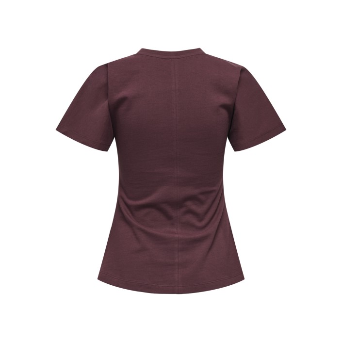 Only ONLMARIE LIFE S/S RUCHING TOP JRS N: Decadent Chocolate | Freewear ONLMARIE LIFE S/S RUCHING TOP JRS N: - www.freewear.nl - Freewear
