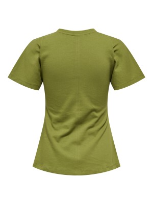 Only ONLMARIE LIFE S/S RUCHING TOP JRS N: Peat Moss | Freewear ONLMARIE LIFE S/S RUCHING TOP JRS N: - www.freewear.nl - Freewear