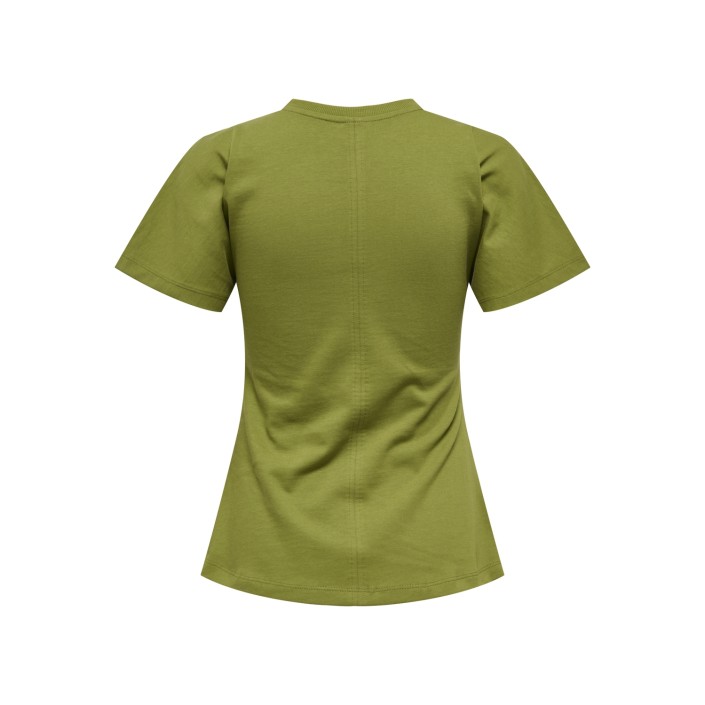 Only ONLMARIE LIFE S/S RUCHING TOP JRS N: Peat Moss | Freewear ONLMARIE LIFE S/S RUCHING TOP JRS N: - www.freewear.nl - Freewear