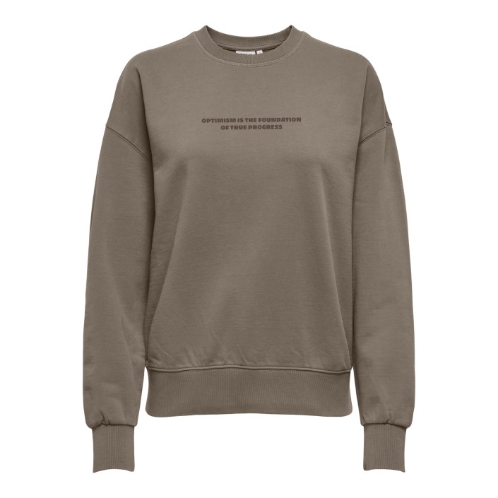 Only ONLCATRIN L/S O-NECK PRINT BOX UB S: Fallen Rock/Optimism | Freewear ONLCATRIN L/S O-NECK PRINT BOX UB S: - www.freewear.nl - Freewear