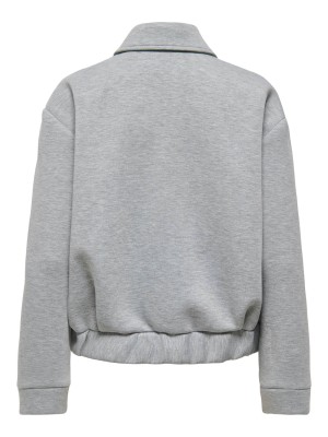 Only ONLJUDITH LIFE SHORT SCUBA JACKET O: Medium Grey Melange | Freewear ONLJUDITH LIFE SHORT SCUBA JACKET O: - www.freewear.nl - Freewear
