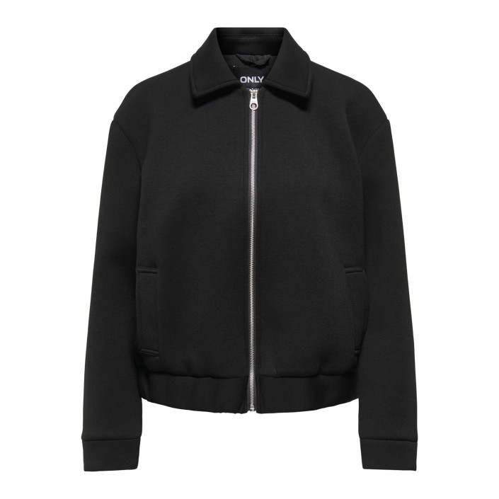 Only ONLJUDITH LIFE SHORT SCUBA JACKET O: Black | Freewear ONLJUDITH LIFE SHORT SCUBA JACKET O: - www.freewear.nl - Freewear