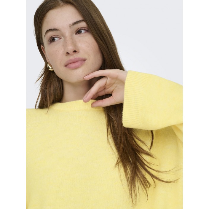 Only ONLSIMONI L/S O-NECK PULLOVER KNT N: Mellow Yellow/MELANGE | Freewear ONLSIMONI L/S O-NECK PULLOVER KNT N: - www.freewear.nl - Freewear