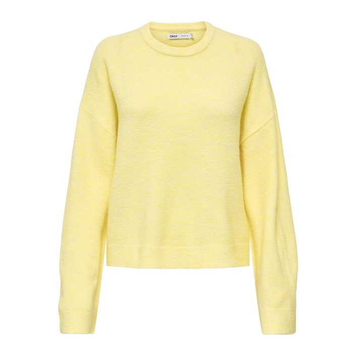 Only ONLSIMONI L/S O-NECK PULLOVER KNT N: Mellow Yellow/MELANGE | Freewear ONLSIMONI L/S O-NECK PULLOVER KNT N: - www.freewear.nl - Freewear