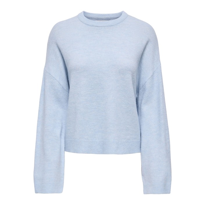 Only ONLSIMONI L/S O-NECK PULLOVER KNT N: Cashmere Blue/MELANGE | Freewear ONLSIMONI L/S O-NECK PULLOVER KNT N: - www.freewear.nl - Freewear