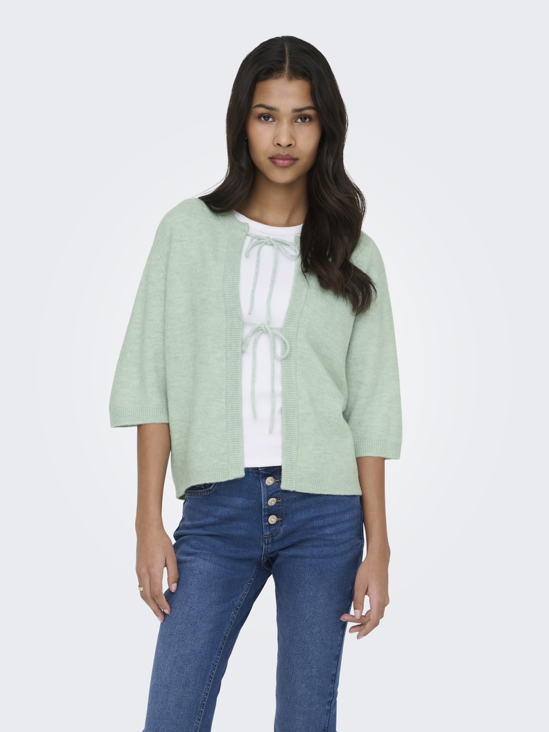 Only Onlsimoni 2/4 Bow Cardigan Knt Noos