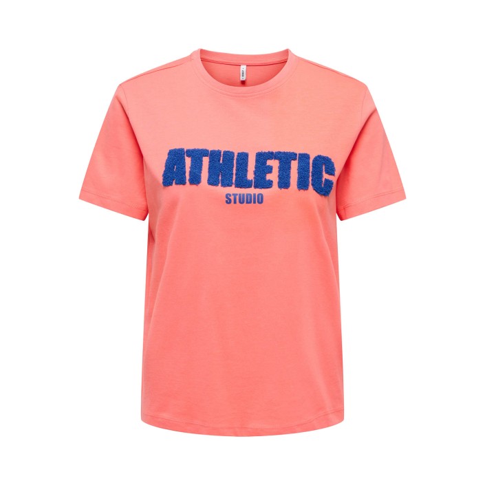 Only ONLTES LIFE REG S/S TOP CS JRS Fusion Coral/Athletic studio cle | Freewear ONLTES LIFE REG S/S TOP CS JRS - www.freewear.nl - Freewear