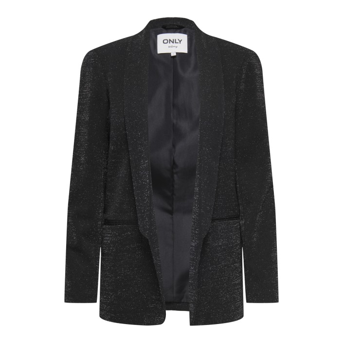 Only ONLELLY-ALYA LIFE L/S GLIT BLAZER Black/SILVER GLITTER | Freewear ONLELLY-ALYA LIFE L/S GLIT BLAZER - www.freewear.nl - Freewear