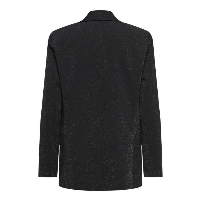 Only ONLELLY-ALYA LIFE L/S GLIT BLAZER Black/SILVER GLITTER | Freewear ONLELLY-ALYA LIFE L/S GLIT BLAZER - www.freewear.nl - Freewear