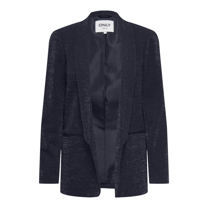 Only ONLELLY-ALYA LIFE L/S GLIT BLAZER Night Sky/SILVER GLITTER | Freewear ONLELLY-ALYA LIFE L/S GLIT BLAZER - www.freewear.nl - Freewear