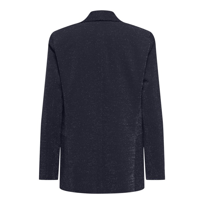 Only ONLELLY-ALYA LIFE L/S GLIT BLAZER Night Sky/SILVER GLITTER | Freewear ONLELLY-ALYA LIFE L/S GLIT BLAZER - www.freewear.nl - Freewear