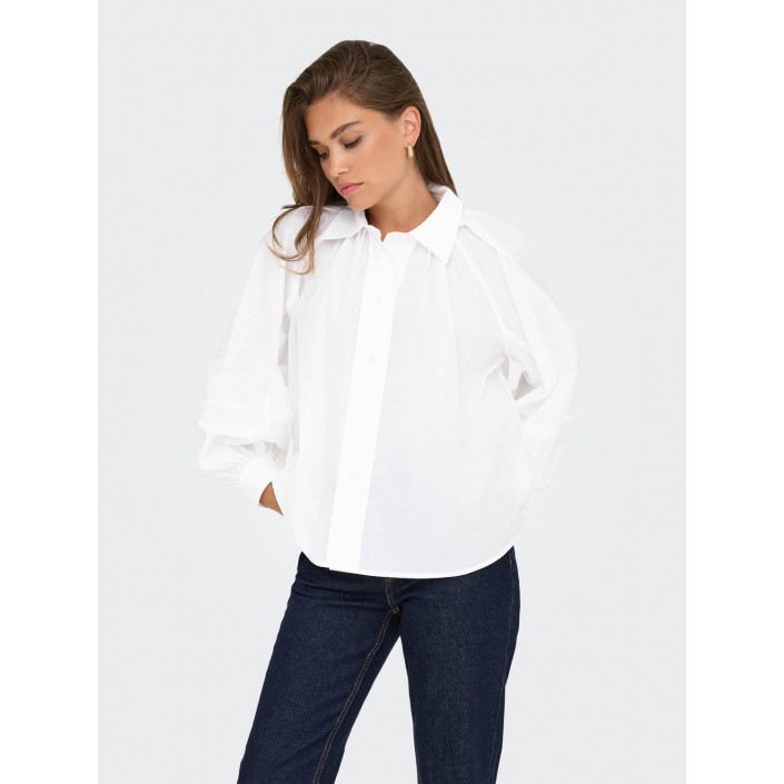 Only ONLRIVER LS SHIRT OX WVN Bright White | Freewear ONLRIVER LS SHIRT OX WVN - www.freewear.nl - Freewear