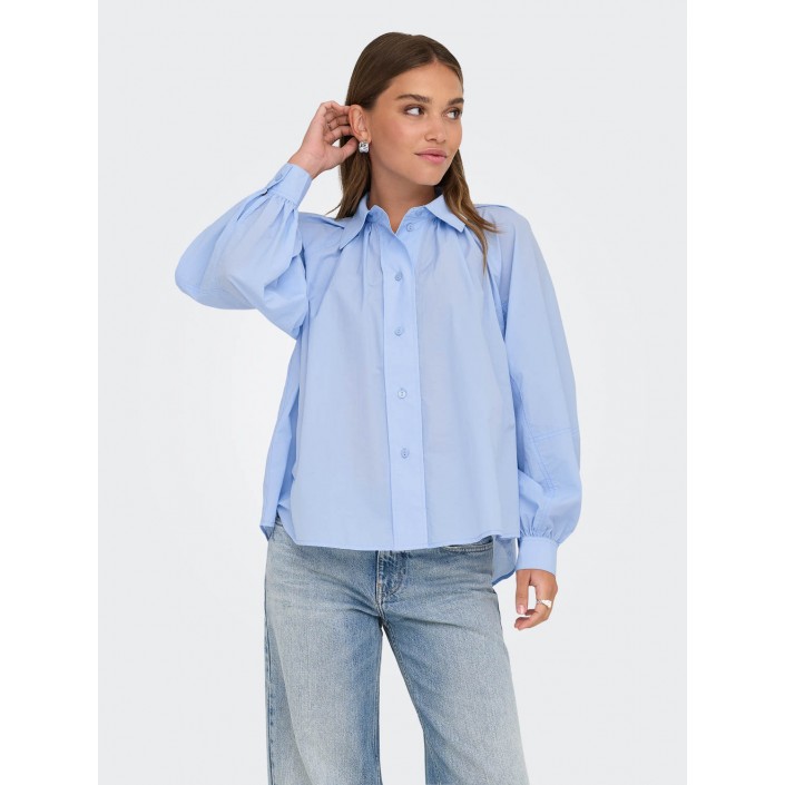Only ONLRIVER LS SHIRT OX WVN Cashmere Blue | Freewear ONLRIVER LS SHIRT OX WVN - www.freewear.nl - Freewear
