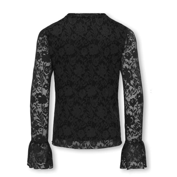 Only KOGTOOS L/S LACE TOP JRS Black | Freewear KOGTOOS L/S LACE TOP JRS - www.freewear.nl - Freewear