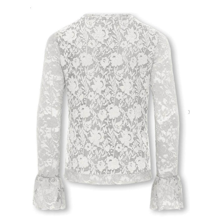 Only KOGTOOS L/S LACE TOP JRS Cloud Dancer | Freewear KOGTOOS L/S LACE TOP JRS - www.freewear.nl - Freewear