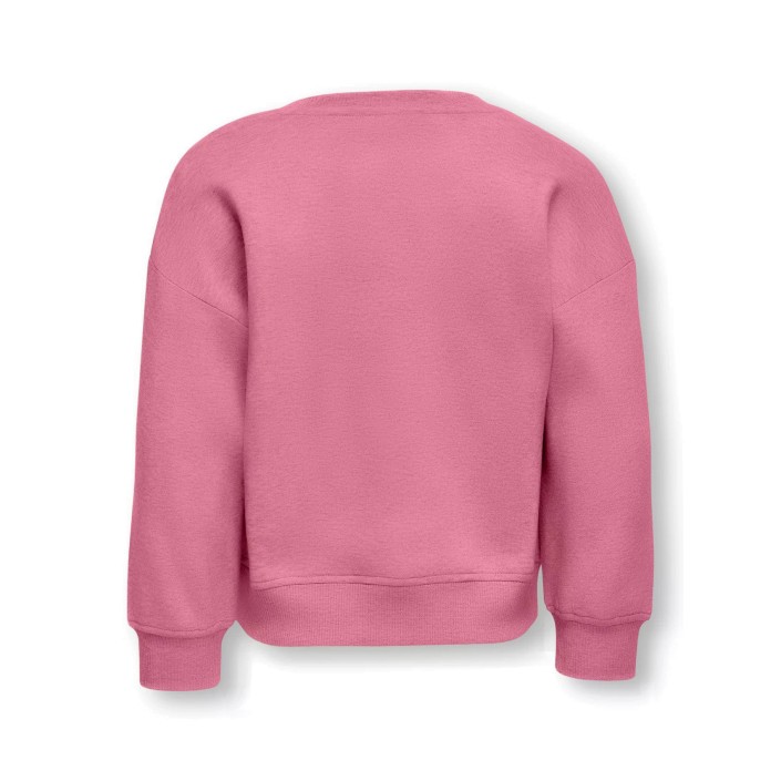 ONLY:KIDS ONLY KMGSWEAT L/S CREW EMB LOOSE SWT NOO: Cashmere Rose/EMB Strawberry | Freewear KMGSWEAT L/S CREW EMB LOOSE SWT NOO: - www.freewear.nl - Freewear