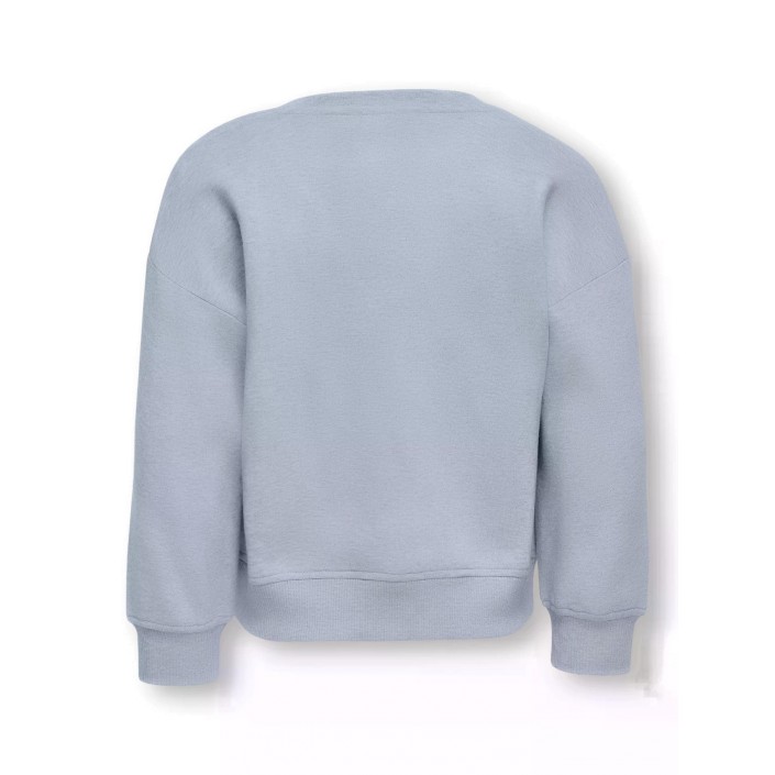 ONLY:KIDS ONLY KMGSWEAT L/S CREW EMB LOOSE SWT NOO: Soft Chambray/EMB Icecream | Freewear KMGSWEAT L/S CREW EMB LOOSE SWT NOO: - www.freewear.nl - Freewear