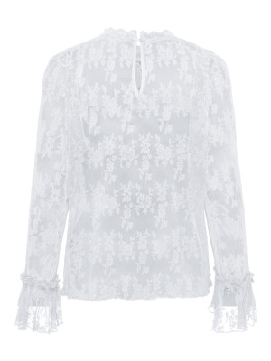 Only ONLCRISMA L/S O-NECK TOP WVN Bright White | Freewear ONLCRISMA L/S O-NECK TOP WVN - www.freewear.nl - Freewear