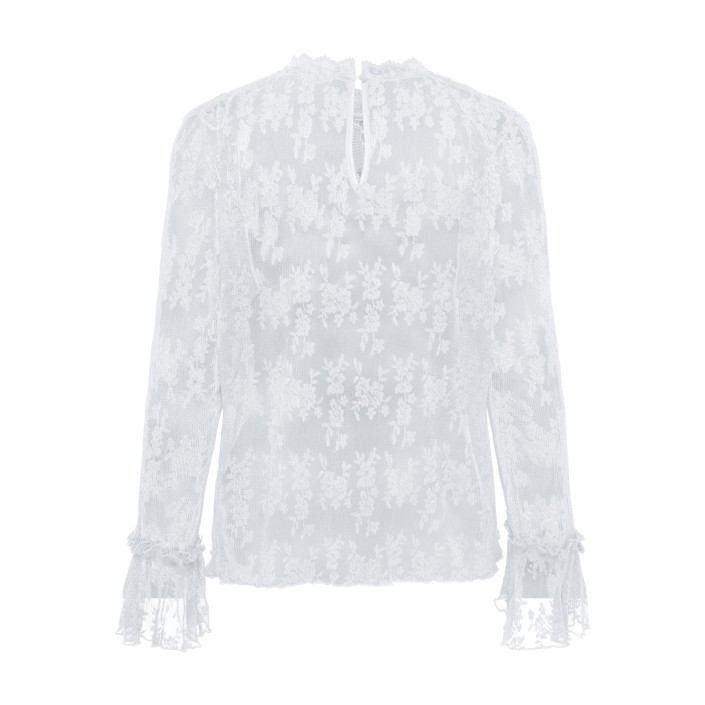 Only ONLCRISMA L/S O-NECK TOP WVN Bright White | Freewear ONLCRISMA L/S O-NECK TOP WVN - www.freewear.nl - Freewear
