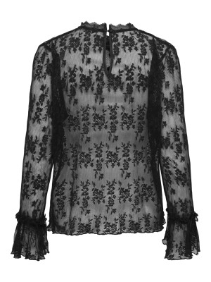 Only ONLCRISMA L/S O-NECK TOP WVN Black | Freewear ONLCRISMA L/S O-NECK TOP WVN - www.freewear.nl - Freewear
