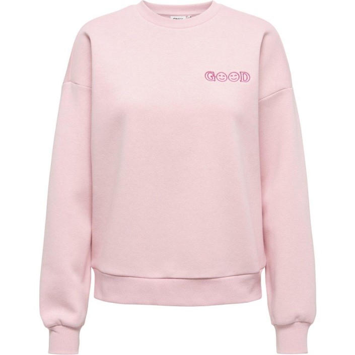 Only ONLDAZE L/S O-NECK TERRY PRINT CS W: Rosy Touch/Feeling | Freewear ONLDAZE L/S O-NECK TERRY PRINT CS W: - www.freewear.nl - Freewear