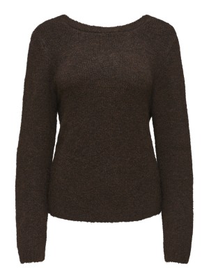 Only ONLZAGGIE LIFE LS V-NECK REVERSIB E: Seal Brown | Freewear ONLZAGGIE LIFE LS V-NECK REVERSIB E: - www.freewear.nl - Freewear