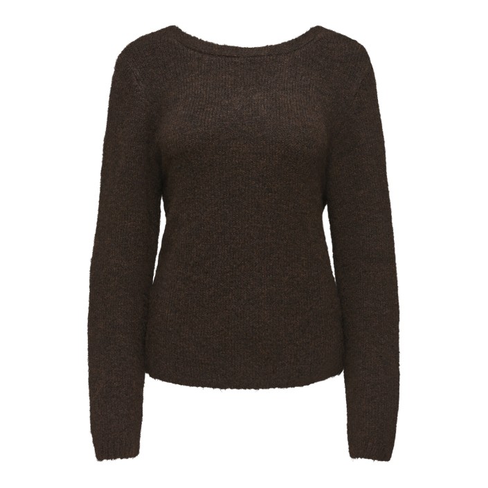 Only ONLZAGGIE LIFE LS V-NECK REVERSIB E: Seal Brown | Freewear ONLZAGGIE LIFE LS V-NECK REVERSIB E: - www.freewear.nl - Freewear