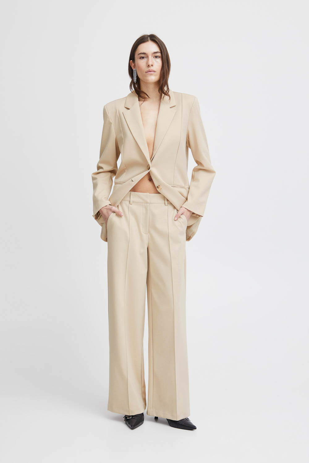 Ichi Broek Ihkate Sus Office Wide Pa 20116768 151308 Dames Maat - XS